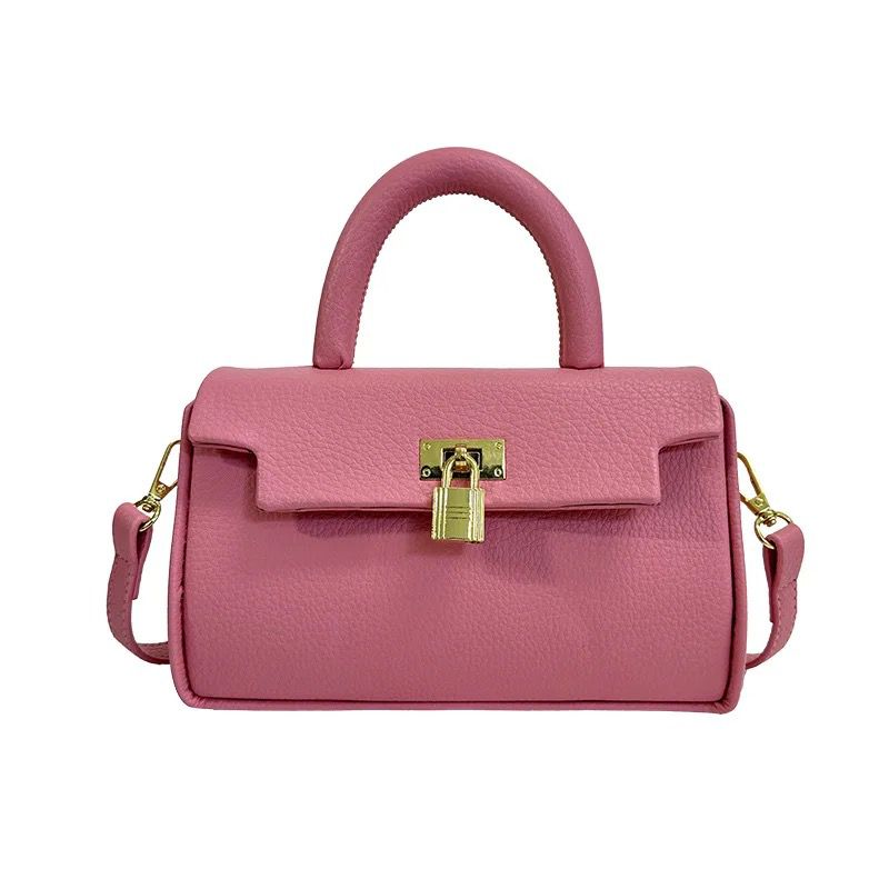 Class Solid Lock Bag ( pink )